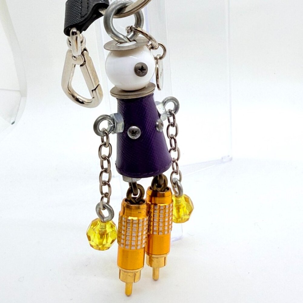 Prada Robot Trick Key Ring Bag Charm